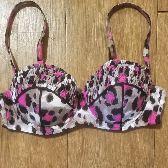 Vintage Betsey Johnson Animal Attraction Underwire Bikini Top. - Picture 2 of 16